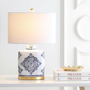 �T�t�@���B�� safavieh �e�[�u�������v �T�t�@�r�� �T�t�@���B�A Safavieh TBL4145A-SET2 Lighting Kamdyn Blue and White 23.75-inch (Set of 2) -LED Bulbs Included Table Lamp �y���s�A���i�z