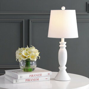 Tt@B safavieh e[uv Tt@r Tt@BA Safavieh TBL4213A Lighting Kian White 24-inch (LED Bulb Included) Table Lamp ysAiz