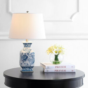 �T�t�@���B�� safavieh �e�[�u�������v �T�t�@�r�� �T�t�@���B�A Safavieh TBL4135A Lighting Mayson Chinoiserie 24-inch (LED Bulb Included) Table Lamp, Blue/White �y���s�A���i�z