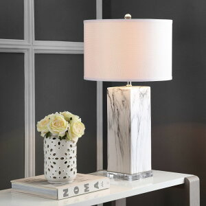 �T�t�@���B�� safavieh �e�[�u�������v �T�t�@�r�� �T�t�@���B�A Safavieh LIT4500A-SET2 Lighting Collection Olympia Black and White Marble Table Lamp �y���s�A���i�z