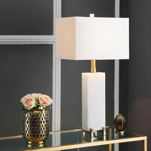 �T�t�@���B�� safavieh �e�[�u�������v �T�t�@�r�� �T�t�@���B�A Safavieh TBL4065A Lighting Collection Sloane Alabaster White and Brass Gold Table Lamp �y���s�A���i�z