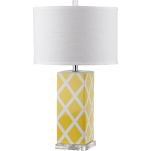�T�t�@���B�� safavieh �e�[�u�������v �T�t�@�r�� �T�t�@���B�A Safavieh Lighting Collection Garden Yellow Lattice 27-inch Table Lamp �y���s�A���i�z
