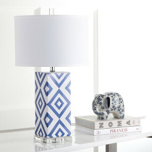 �T�t�@���B�� safavieh �e�[�u�������v �T�t�@�r�� �T�t�@���B�A Safavieh Lighting Collection Diamonds Navy 27-inch Table Lamp �y���s�A���i�z