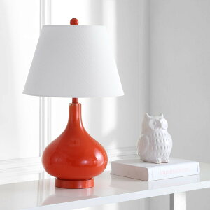 �T�t�@���B�� safavieh �e�[�u�������v �T�t�@�r�� �T�t�@���B�A Safavieh Lighting Collection Amy Blood Orange Gourd Glass 24-inch Table Lamp �y���s�A���i�z