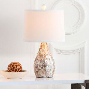 �T�t�@���B�� safavieh �e�[�u�������v �T�t�@�r�� �T�t�@���B�A Safavieh Lighting Collection Lauralie Cream Capiz Shell 20.5-inch Table Lamp (Set of 2) �y���s�A���i�z