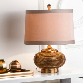 サファヴィヤ safavieh テーブルランプ サファビヤ サファヴィア Safavieh Lighting Collection Alexis Gold Bead 19-inch Table Lamp (Set of 2) 【並行輸入品】