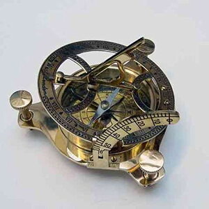 ^J v RpX ^イ T_CA Benzara NAU-BR48342 Brass Sun Dial Compass In Box - Great Nautical Compass ysAiz