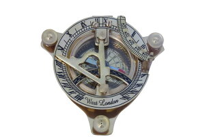 ^J v RpX ^イ T_CA Captain Brass Sundial Compass - West London - Beautiful Handmade Gift -Sundial Clock ysAiz