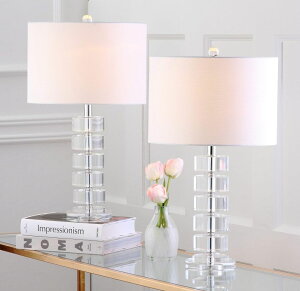 �T�t�@���B�� safavieh �e�[�u�������v �T�t�@�r�� �T�t�@���B�A Safavieh Lighting Collection Frances Clear 25-inch Table Lamp (Set of 2) �y���s�A���i�z