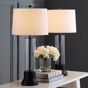 �T�t�@���B�� safavieh �e�[�u�������v �T�t�@�r�� �T�t�@���B�A Safavieh TBL4123A-SET2 Home Collection Jayse Black and Clear Table Lamp �y���s�A���i�z