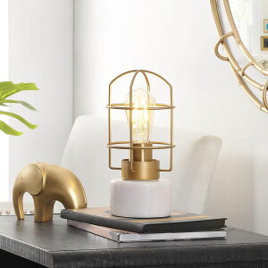 �T�t�@���B�� safavieh �e�[�u�������v �T�t�@�r�� �T�t�@���B�A Safavieh Lighting Collection Sadaf Brass Iron 11-inch Table Lamp (LED Bulb Included) �y���s�A���i�z