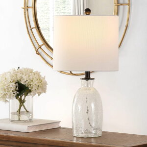 �T�t�@���B�� safavieh �e�[�u�������v �T�t�@�r�� �T�t�@���B�A Safavieh Lighting Collection Nakula 23-inch Clear Glass Table Lamp (LED Bulb Included) TBL4257A �y���s�A���i�z
