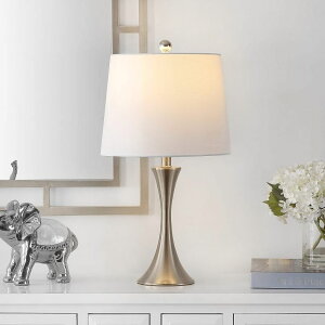 �T�t�@���B�� safavieh �e�[�u�������v �T�t�@�r�� �T�t�@���B�A Safavieh Lighting Collection Benita 24-inch Nickel Iron Table Lamp (LED Bulb Included) TBL4263A �y���s�A���i�z