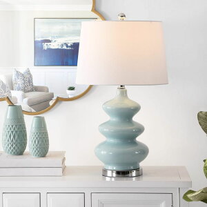 �T�t�@���B�� safavieh �e�[�u�������v �T�t�@�r�� �T�t�@���B�A Safavieh Lighting Collection Brielle 28-inch Blue Mosaic Table Lamp (LED Bulb Included) TBL4282A �y���s�A���i�z