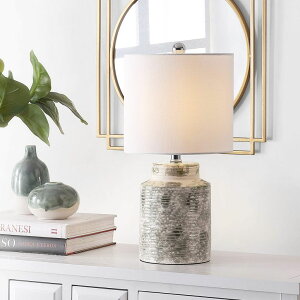 �T�t�@���B�� safavieh �e�[�u�������v �T�t�@�r�� �T�t�@���B�A Safavieh Lighting Collection Branko 19-inch Grey Ceramic Table Lamp (LED Bulb Included) TBL4269A �y���s�A���i�z