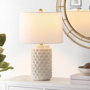 �T�t�@���B�� safavieh �e�[�u�������v �T�t�@�r�� �T�t�@���B�A Safavieh Lighting Collection Weldon 23-inch Ivory Ceramic Table Lamp (LED Bulb Included) TBL4275B �y���s�A���i�z