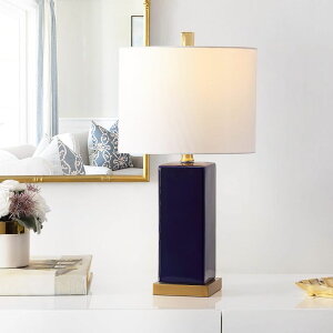 �T�t�@���B�� safavieh �e�[�u�������v �T�t�@�r�� �T�t�@���B�A Safavieh Lighting Collection Wendi 22-inch Navy Blue Ceramic Table Lamp (LED Bulb Included) TBL4305A �y���s�A���i�z