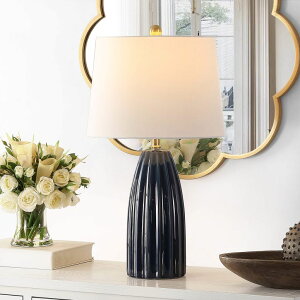 �T�t�@���B�� safavieh �e�[�u�������v �T�t�@�r�� �T�t�@���B�A Safavieh Lighting Collection Kayden 26-inch Navy Blue Ceramic Table Lamp (LED Bulb Included) TBL4343B �y���s�A���i�z