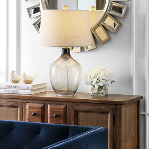 Tt@B safavieh e[uv Tt@r Tt@BA Safavieh TBL4239A Lighting Collection Larzen Ombre Grey 25-inch (LED Bulb Included) Table Lamps ysAiz