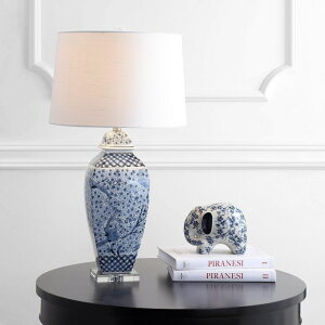 �T�t�@���B�� safavieh �e�[�u�������v �T�t�@�r�� �T�t�@���B�A Safavieh TBL4136A Lighting Braeden Blue and White 30-inch (LED Bulb Included) Table Lamp �y���s�A���i�z