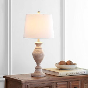 �T�t�@���B�� safavieh �e�[�u�������v �T�t�@�r�� �T�t�@���B�A Safavieh TBL4216A Lighting Kyler Brown Wood Finish 27.5-inch (LED Bulb Included) Table Lamp �y���s�A���i�z