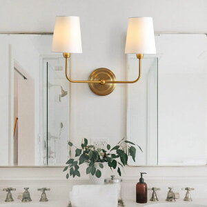 Tt@B safavieh e[uv Tt@r Tt@BA Safavieh SCN4015A Ezra Brass Gold 2-Light Wall (LED Bulbs Included) Sconce ysAiz