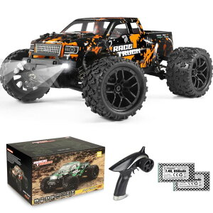 ���W�R�� 1:18 Scale RC Monster Truck 18859E 36km/h Speed 4X4 Off Road Remote Control Truck,Waterproof Electric Powered RC Cars All Terrain Toys Vehicles with 2 Batteries,Excellent Xmas Gifts for kid and Adults �y���s�A���i�z