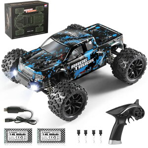 ���W�R�� HAIBOXING RC Cars 1/18 Scale 4WD Off-Road Monster Trucks with 36+KM/H High Speed, 2.4 GHz Remote-Controlled Electric All Terrain Waterproof Vehicles with Rechargeable Battery for Kids and Adults RTR �y���s�A���i�z