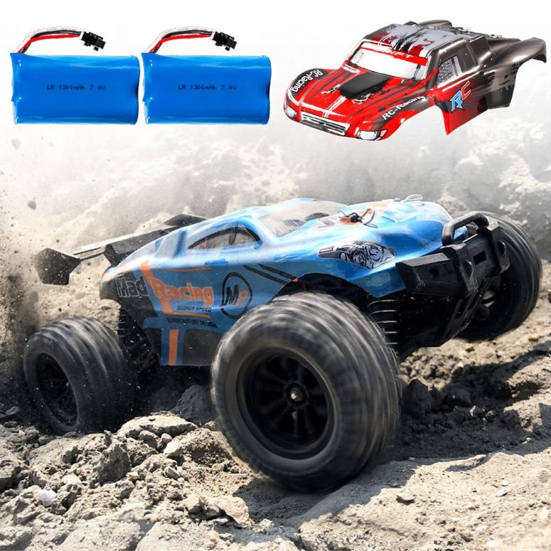 RCカー オフロードラジコンカー ラジコン BeeBean RC Cars, High-Speed Waterproof Remote Control Car for Adults Kids,1:18 Scales 35+ kmh 4WD 2.4Ghz Off-Road Monster Truck Toy, All Terrain Electric Vehicle Boy Gift with 2 Batteries 【並行輸入品】