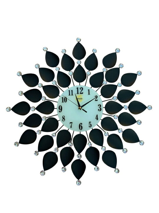 楽天市場】サンバースト 掛け時計 太陽の輝き Large Wall Clock Black 