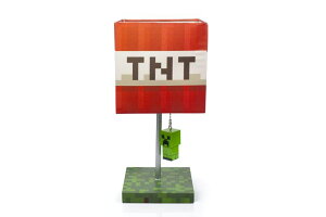 �}�C���N���t�g �f�X�N���C�g TNT �N���[�p�[ LED�i�C�g���C�g Minecraft TNT Block 14-Inch Desk Lamp with 3D Creeper Puller | LED Lamp �y���s�A���i�z