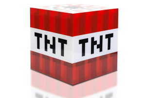 }CNtg iCgCg Minecraft TNT Block 6 Inch USB LED Night Light Cube - Decorative, Fun, Safe & Awesome Bedside Mood Lamp Toy for Baby, Kids, Teens & Adults - Best for Home's Bedroom, Living Room Or Even Office ysAiz