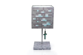 マインクラフト デスクライト ダイヤモンドブロック LEDナイトライト Minecraft Diamond Ore Block LED Lamp w/ 3D Diamond Sword Puller | 14-Inch Lamp 【並行輸入品】