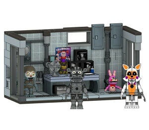 FNAF 5iCc Five Nights at Freddy's Sister Location Series 3 Private Room Construction Set with Lolbit and Jumpscare Freddy Figures ysAiz