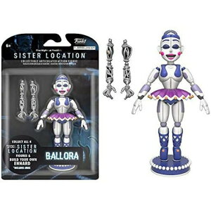 FNAF 5�i�C�c Funko Five Nights at Freddy's Ballora Articulated Action Figure, 5 �y���s�A���i�z
