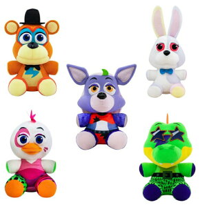 ZLeB[u[` FNAF 2 5iCc Funko Plush: Five Nights at Freddy's - Security Breach Set of 5 - Vannie, Glamrock Freddy, Glamrock Chica, Montgomery Gator, Roxanne Wolf - FNAF 6" Plush Bundle ysAiz