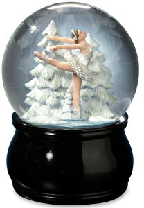 �o�����[�i The San Francisco Music Box Company Elegant Swan Lake Ballet Water Globe �y���s�A���i�z
