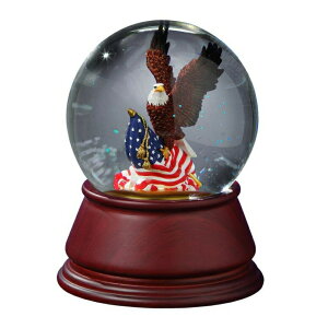 �A�����J���C�[�O�� �I���S�[�� The San Francisco Music Box Company American Eagle Musical Water Globe �y���s�A���i�z