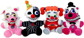 FNAF 5ナイツ ぬいぐるみ Five Nights at Freddy's Sisters Plush Toy Set of 4 (Ennard, Funtime Foxy, Funtime Freddy, Circus Baby) 【並行輸入品】