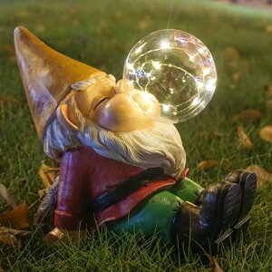 LED�\�[���[���C�g �\�[���[�p���[ �K�[�f�����C�g VAINECHAY Garden Gnomes Statues Decor Outdoor Large Gnomes Garden Decorations Funny with Solar Light for Yard Lawn Decoration �y���s�A���i�z
