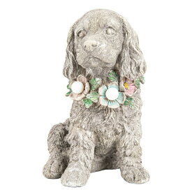 LEDソーラーライト ソーラーパワー ガーデンライト Ovewios Garden Statue Dog Memorial Gifts - Yard Art Decoration with Solar LED Lights Waterproof Resin Garden Figurine Decor for Outdoor Patio Yard Lawn Ornament 【並行輸入品】