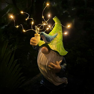 LED�\�[���[���C�g �\�[���[�p���[ �K�[�f�����C�g Garden Gnomes with Firework Solar Light Garden Decor for Outside,Garden Sculptures & Outdoor Statues,knomes Decor Outdoor for Yard Patio Lawn,Gnomes Gifts Decorations,Naughty Funny Gn �y
