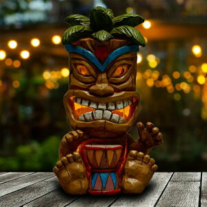 LED�\�[���[���C�g �\�[���[�p���[ �K�[�f�����C�g Yiosax Solar Lights Outdoor Garden Decor- Easter Garden Statues and Tiki Figurines for Bar Patio Lawn Yard Decorations | Auto On/Off & Long Working Hours(10.43inch Tall�j �y���s�A��