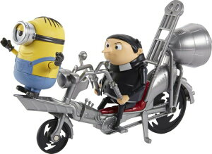 ~jIY tB[o[ CYIuO[ 2022 ~jI  Minions: The Rise of Gru Movie Moments Pedal Power Gru Approx 4-in/10-cm Action Figure Interactive Toy with Articulation & Movie Scene Accessories, Great Gift for 4 Yea