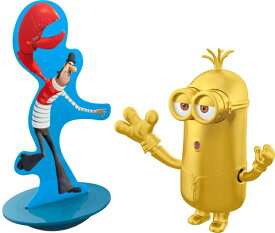 ミニオンズ フィーバー ライズオブグルー 2022 ミニオン おもちゃ Minions: The Rise of Gru Villain Smack Kevin Action Figure Approx 4-in Movie Character Toy with Button-Activated Motion & Target Accessory for Ages 4 Years & Older 【並行輸入品】