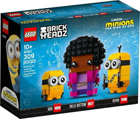 ミニオンズ フィーバー ライズオブグルー 2022 ミニオン おもちゃ LEGO BricksHeadz Minions 40421 The Rise of Gru - Belle Bottom, Kevin and Bob 【並行輸入品】