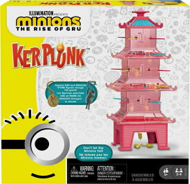 ミニオンズ フィーバー ライズオブグルー 2022 ミニオン おもちゃ Kerplunk Kids Game Featuring Illumination's Minions: The Rise of Gru with Minions Game Pieces and Pagoda Tower, Gift for 5 Year Olds and Up 【並行輸入品】