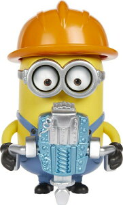 �~�j�I���Y �t�B�[�o�[ ���C�Y�I�u�O���[ 2022 �~�j�I�� �������� Minions: Loud 'n Rowdy Dave Talking Action Figure with Jackhammer Toy, Kids Gift Ages 4 Years & Older �y���s�A���i�z