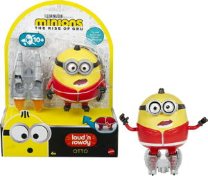 �~�j�I���Y �t�B�[�o�[ ���C�Y�I�u�O���[ 2022 �~�j�I�� �������� Minions: Loud 'n Rowdy Otto Talking Action Figure with Kung Fu Rocket Skates Toy, Kids Gift Ages 4 Years & Older �y���s�A���i�z