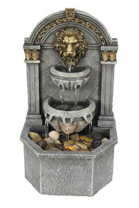   ̃IuWF e[ugbvt@Ee CeA Warm Garden Lion's Head Fountain Relaxation Fountain for Interior Decoration Indoor Fountain Tabletop Fountains ysAiz